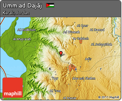 Physical Map of Umm Ad Dajāj