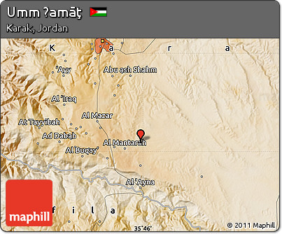 Satellite Map of Umm Ḩamāţ