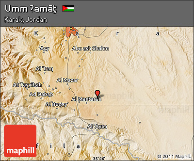 Satellite Map of Umm Ḩamāţ
