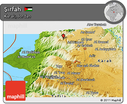 Physical Panoramic Map of Şirfah