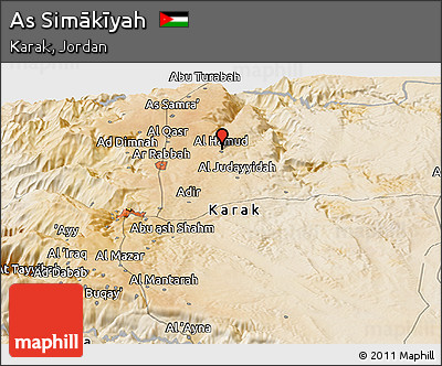 Satellite Panoramic Map of As Simākīyah