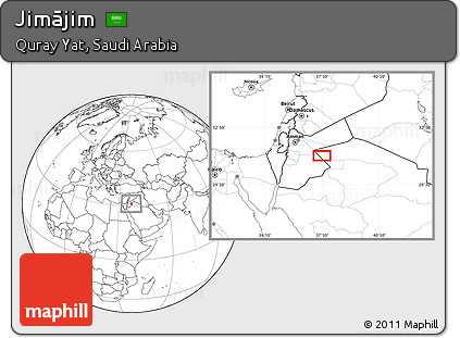 Blank Location Map of Jimājim