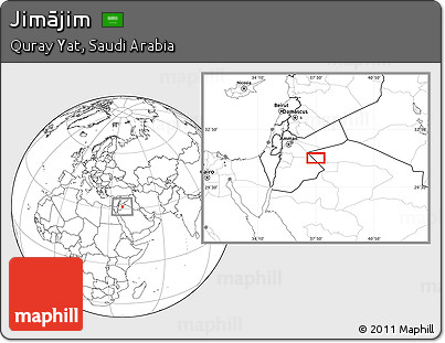 Blank Location Map of Jimājim