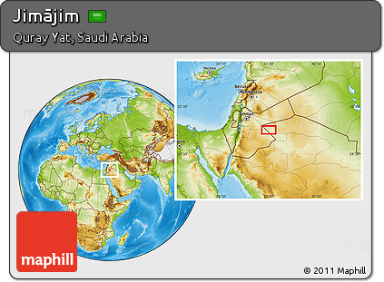 Physical Location Map of Jimājim