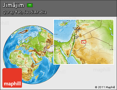 Physical Location Map of Jimājim