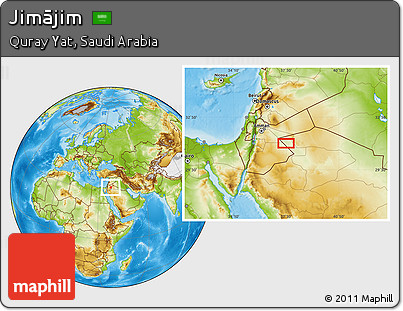 Physical Location Map of Jimājim
