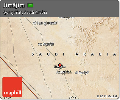 Satellite Map of Jimājim