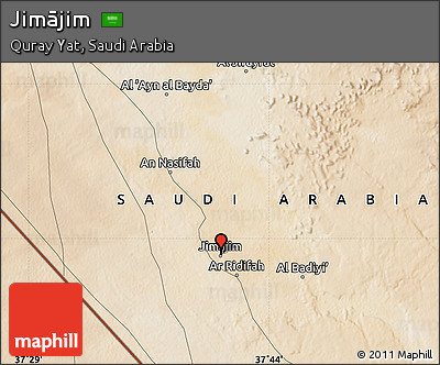 Satellite Map of Jimājim