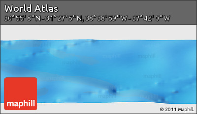 Physical Panoramic Map of the Area around 31° 11' 6" N, 38° 10' 29" W