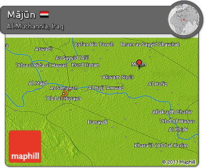 Physical 3D Map of Mājūn