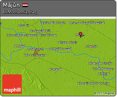 Physical 3D Map of Mājūn
