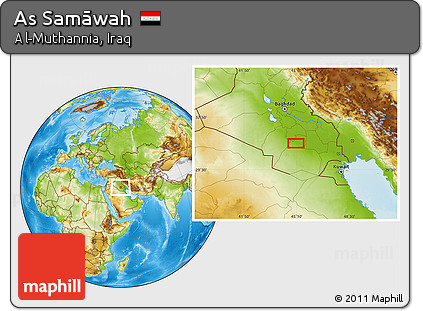 Physical Location Map of As Samāwah