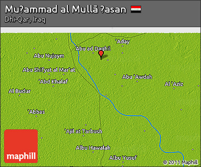 Physical 3D Map of Muḩammad Al Mullā Ḩasan
