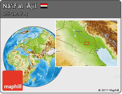 Physical Location Map of Nā'if Al `Ājil