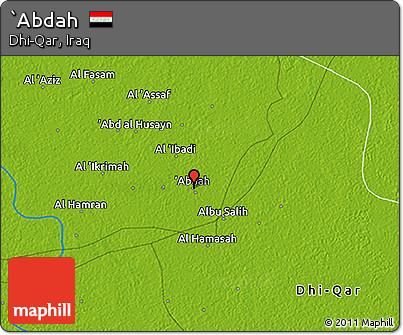 Physical 3D Map of `Abdah