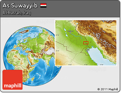 Physical Location Map of As Suwayyib