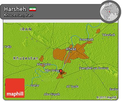 Physical 3D Map of Harsheh