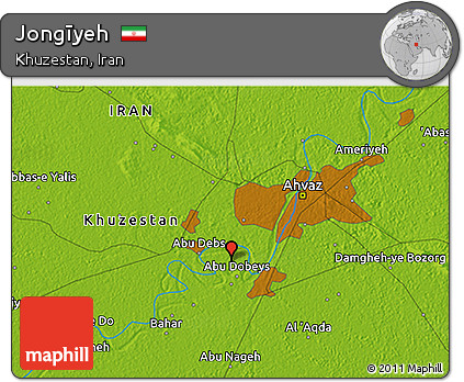 Physical 3D Map of Jongīyeh