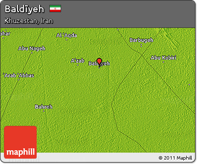 Physical 3D Map of Baldīyeh