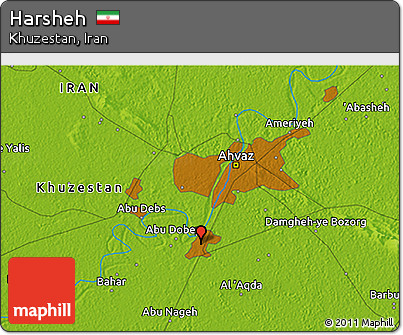 Physical 3D Map of Harsheh