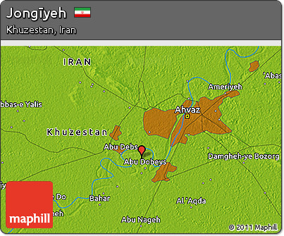 Physical 3D Map of Jongīyeh