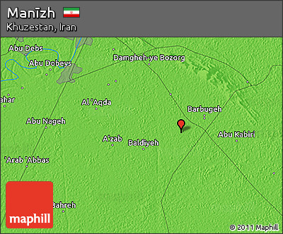 Political 3D Map of Manīzh