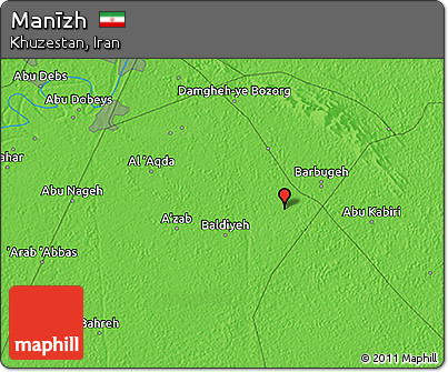Political 3D Map of Manīzh