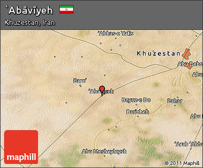 Satellite 3D Map of `Abāvīyeh