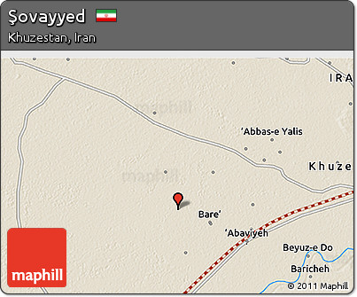 Shaded Relief 3D Map of Şovayyed