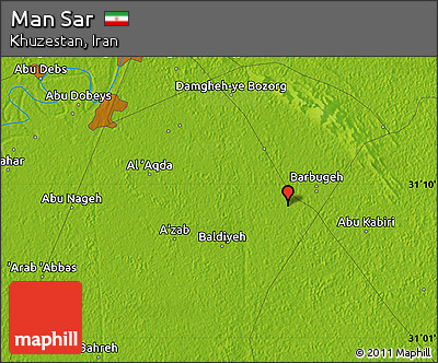 Physical Map of Man Sar