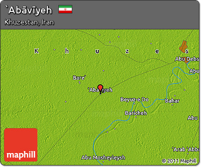 Physical Map of `Abāvīyeh
