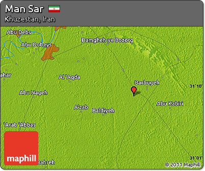 Physical Map of Man Sar