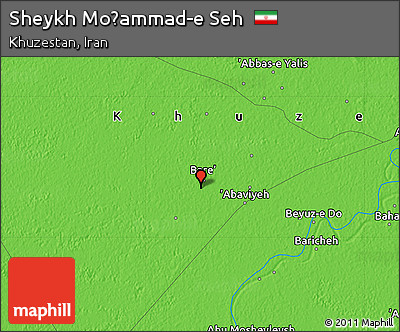 Political Map of Sheykh Moḩammad-e Seh