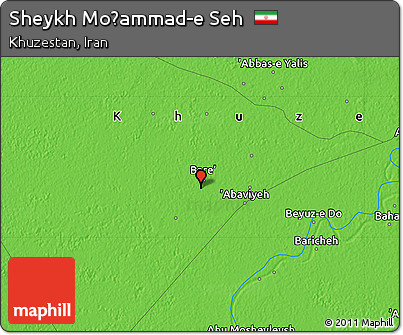 Political Map of Sheykh Moḩammad-e Seh
