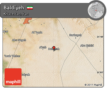 Satellite Map of Baldīyeh