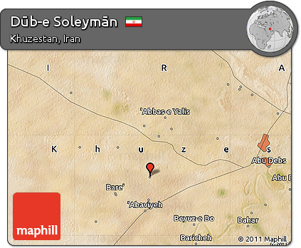 Satellite Map of Dūb-e Soleymān
