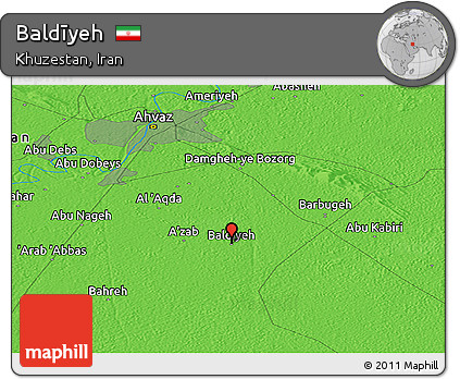 Political Panoramic Map of Baldīyeh
