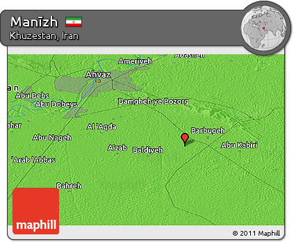 Political Panoramic Map of Manīzh