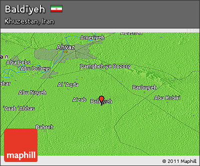 Political Panoramic Map of Baldīyeh