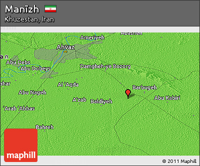 Political Panoramic Map of Manīzh