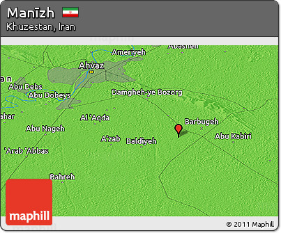 Political Panoramic Map of Manīzh