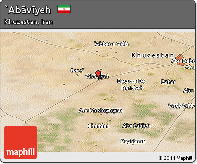 Satellite Panoramic Map of `Abāvīyeh