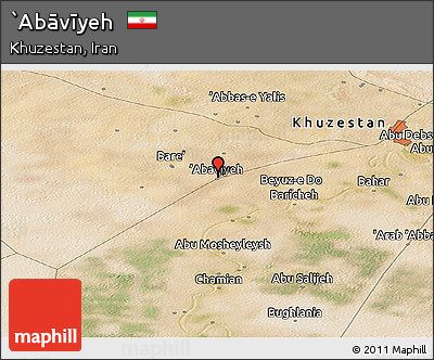Satellite Panoramic Map of `Abāvīyeh