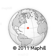 Outline Map of the Area around 31° 11' 6" N, 48° 22' 30" W, rectangular outline