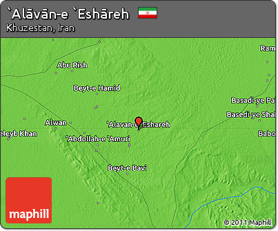 Political Map of `Alāvān-e `Eshāreh