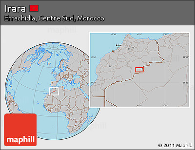 Gray Location Map of Irara