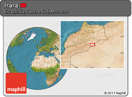 Satellite Location Map of Irara