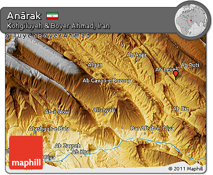 Physical 3D Map of Anārak