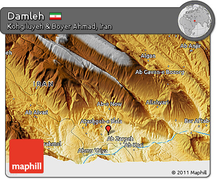 Physical 3D Map of Damleh