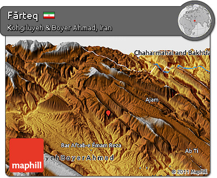 Physical 3D Map of Fārteq